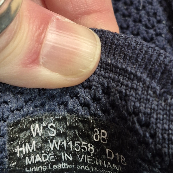 Cole Haan Women's Navy Blue Knit Loafers - Picture 4 of 9